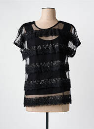 Tricou negru PAUL BRIAL femme