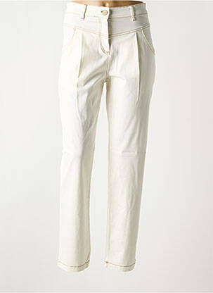 Pantalon slim alb PAUL BRIAL femeie