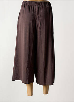 Pantalon trei sferturi maro MALOKA femeie