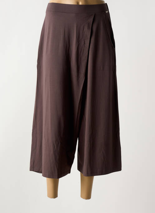 Pantalon trei sferturi maro MALOKA femeie