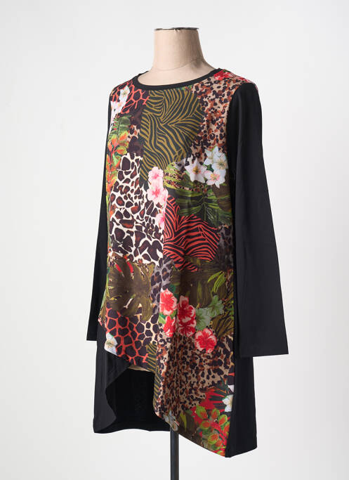 Tunică mâneci lungi negru MALOKA femeie