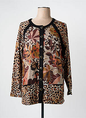 Vestă cu mâneci lungi maro PAUL BRIAL femeie