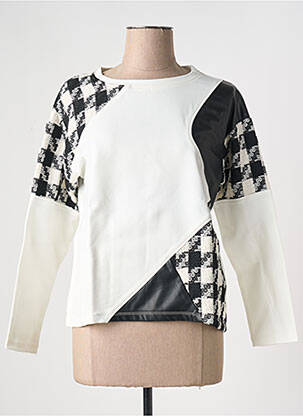 Pulover alb MALOKA femeie