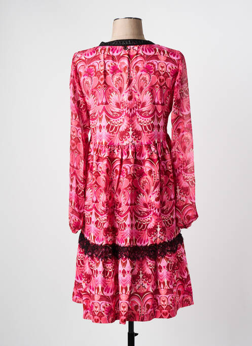 Rochie scurtă roz MALOKA femeie