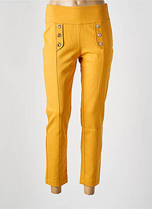 Pantalon slim portocalie MALOKA femeie