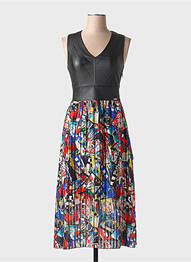 Rochie midi negru MALOKA femme