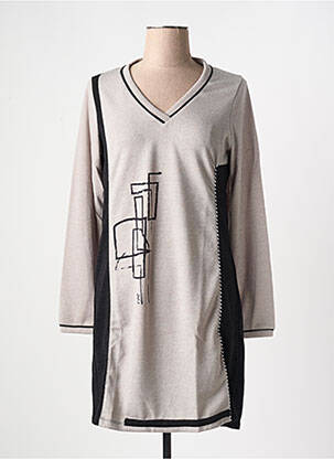 Rochie scurtă bej MALOKA femeie