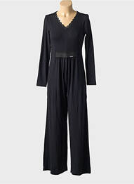 Salopetă-pantalon negru MALOKA femme