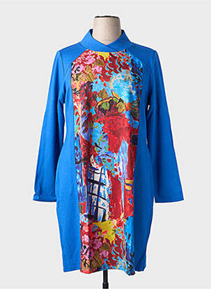 Rochie midi albastru MALOKA femeie