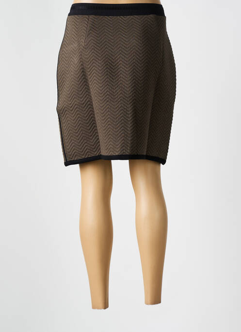 Fustă scurtă maro MALOKA femeie