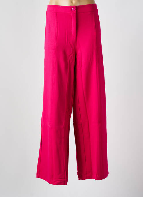 Pantalon drept roz MALOKA femeie