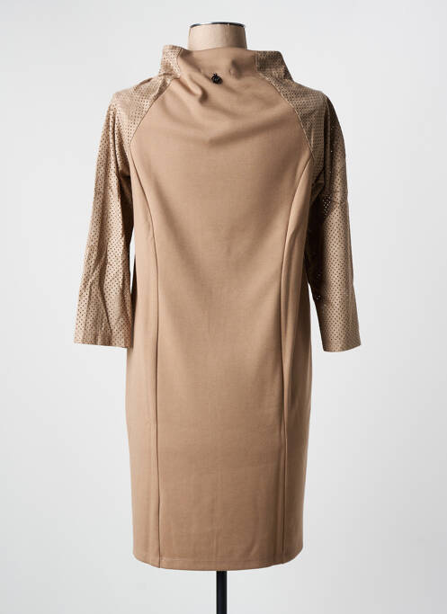 Rochie scurtă maro MALOKA femeie