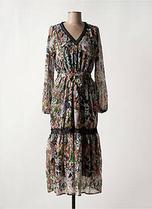 Rochie lungă negru MALOKA femeie