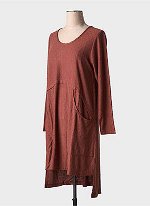 Rochie midi maro G!OZE femeie