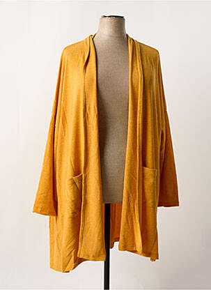 Vestă cu mâneci lungi portocaliu MALOKA femeie