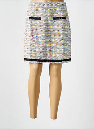 Fustă scurtă bej MALOKA femeie