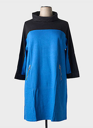 Rochie pulover albastru MALOKA femeie