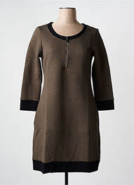 Rochie midi maro MALOKA femeie