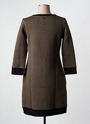 Rochie midi maro MALOKA femeie