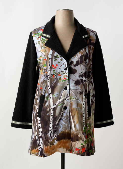 Vestă cu mâneci lungi negru MALOKA femeie