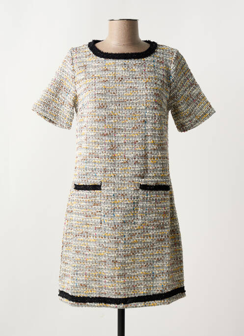 Rochie scurtă bej MALOKA femeie