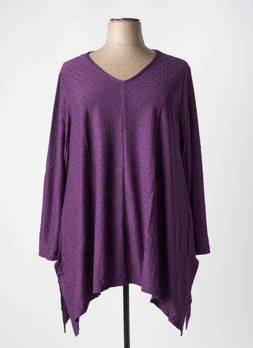 Tunică mâneci lungi violet G!OZE femeie