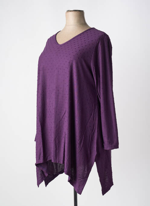 Tunică mâneci lungi violet G!OZE femeie