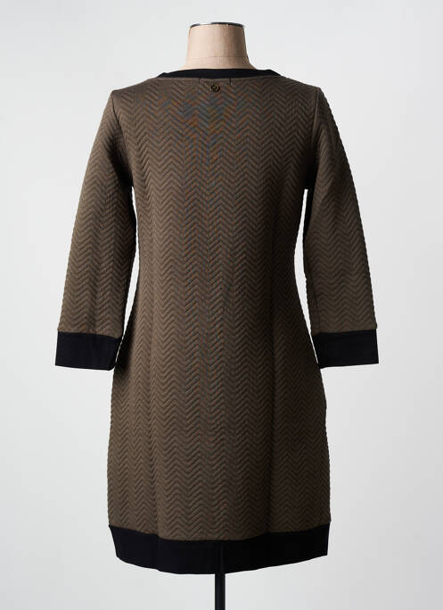 Rochie midi maro MALOKA femeie