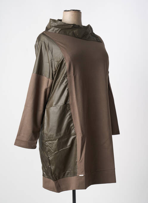 Rochie midi kaki MALOKA femeie