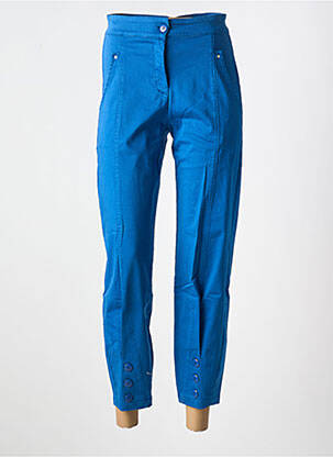 Pantalon slim albastru MALOKA femeie