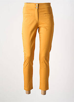 Pantalon slim portocalie MALOKA femeie