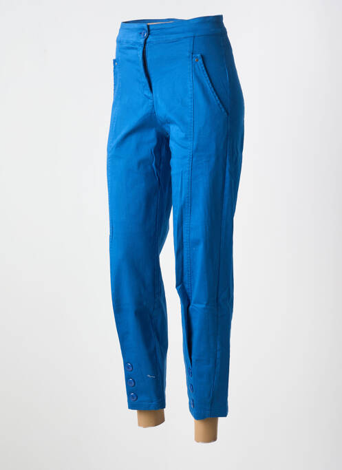 Pantalon slim albastru MALOKA femeie