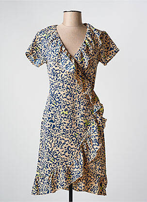 Rochie midi guler în v multicolor NOISY MAY femeie