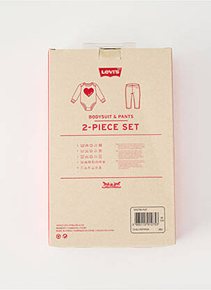 Set pantaloni roșu LEVI'S fată