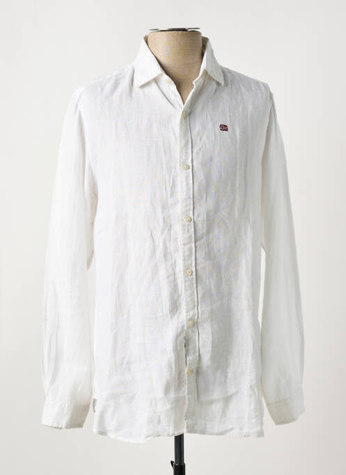 Cămașă cu mâneci lungi alb NAPAPIJRI bărbat