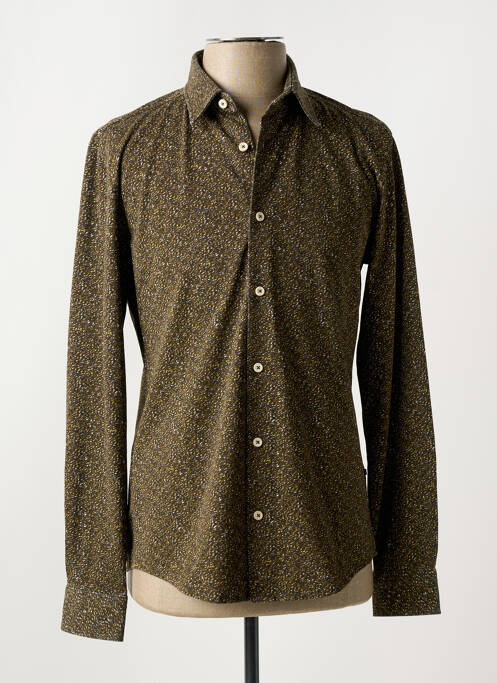 Cămașă cu mâneci lungi kaki HUGO BOSS bărbat