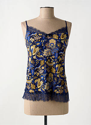 Pijama decolteu în v albastru ANTIGEL femme