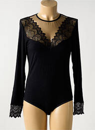 Body de lenjerie elasticitate negru ANTIGEL femme