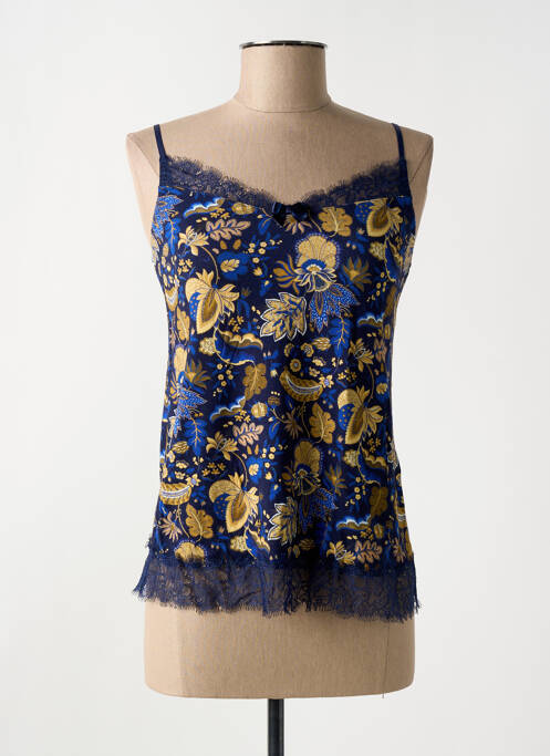 Pijama decolteu în v albastru ANTIGEL femme