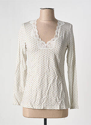 Top alb ANTIGEL femeie