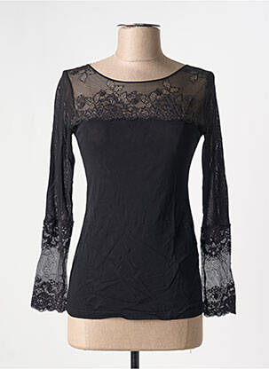 Top/caraco negru JANIRA femeie