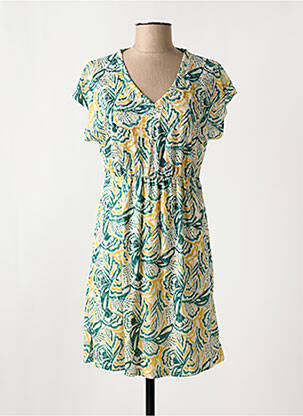 Rochie scurtă mâneci scurte mâneci scurte verde LOLA ESPELETA femeie