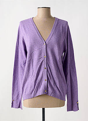 Vestă cu mâneci lungi croială cambrată violet CREAM femeie