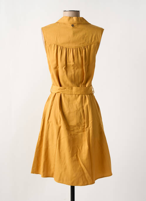 Rochie midi galben LOLA ESPELETA femeie