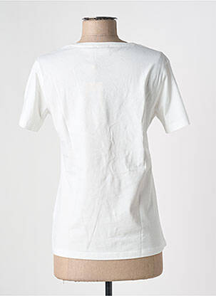 Tricou serigrafie mâneci scurte alb CREAM femeie