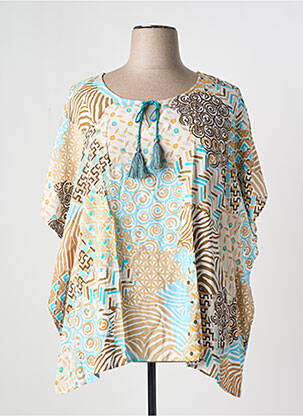 Tunică mâneci scurte bej BARBARA LEBEK femeie