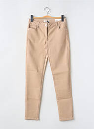 Blugi skinny elasticitate talie joasă maro MORGAN femme