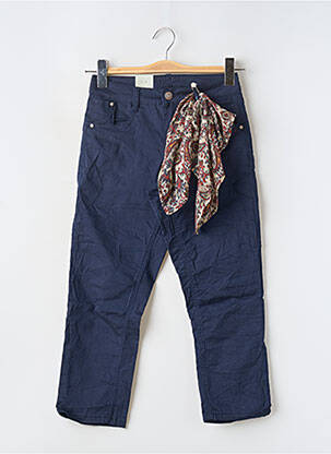 Pantalon trei sferturi albastru CREAM femeie