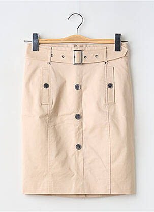 Fustă scurtă bej MORGAN femeie