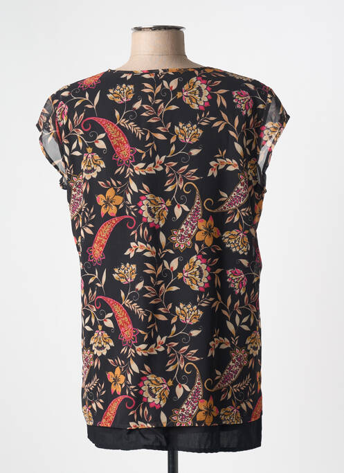 Tunică mâneci scurte negru 7 SEASONS femeie